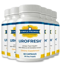 Six bottles of UroFresh by Simple Promise
